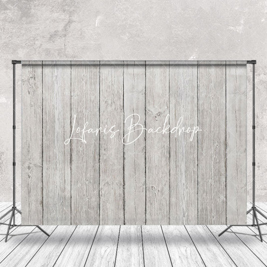 Lofaris Grey White Wood Texture Old Plank Photo Backdrop