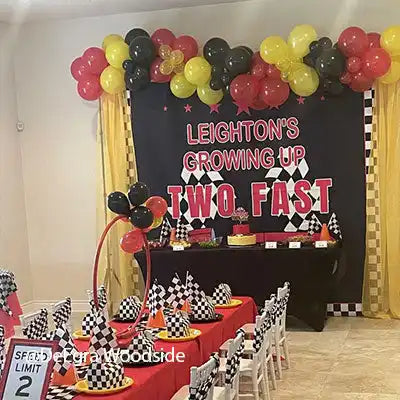 two fast birthday backdrop - lofaris