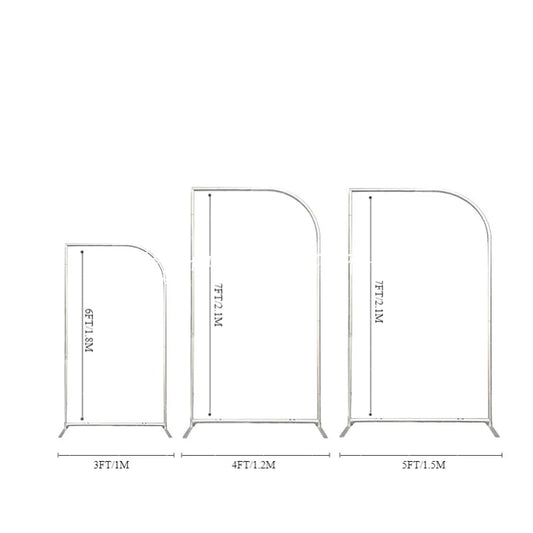 Lofaris Half Moon Arch Chiara Heavy Duty Party Backdrop Stand