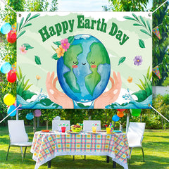 Lofaris Happy Earth Day Save Planet Green Party Backdrop