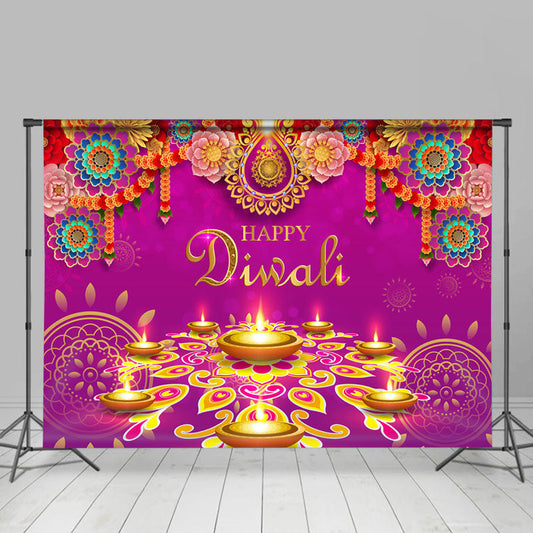 Lofaris Happy Indian Diwali Backdrop Banner Decorations