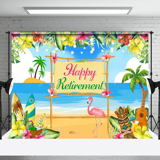 Lofaris Hawaii Beach Greenery Summer Retirement Backdrop