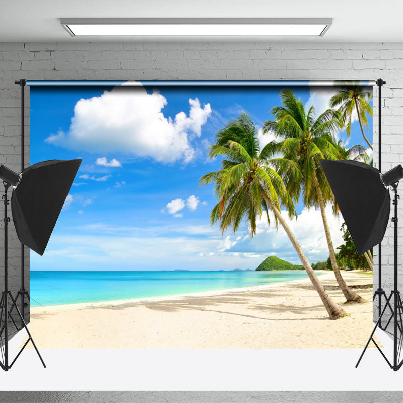 Lofaris Hawaii Palm Tree Island Seawater Photoshoot Backdrop