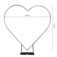 Lofaris Heart Shape Heavy Duty Wedding Arch Backdrop Stand