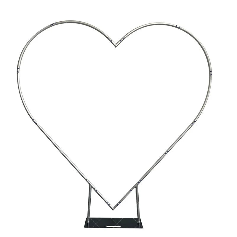 Lofaris Heart Shape Aluminum Backdrop Stand Party Props