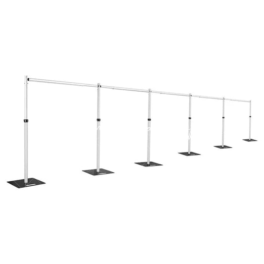 Lofaris Heavy Duty 10x50FT Adjustable Pipe Drape Backdrop Stand
