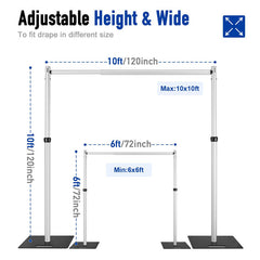 Lofaris Heavy Duty Adjustable Pipe and Drape Stand for Event