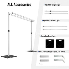 Lofaris Heavy Duty Adjustable Pipe and Drape Stand for Event
