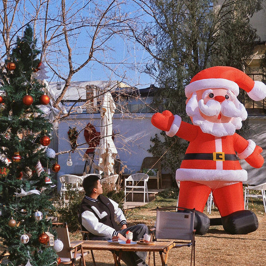 Lofaris Hello Santa Claus Cute Garden Christmas Inflatable