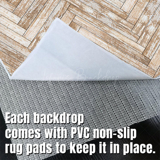 Lofaris Herringbone Bleached Oak Seamless Texture Floor Mat