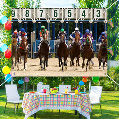 Lofaris Horse Racing Course Kentucky Derby Party Backdrop