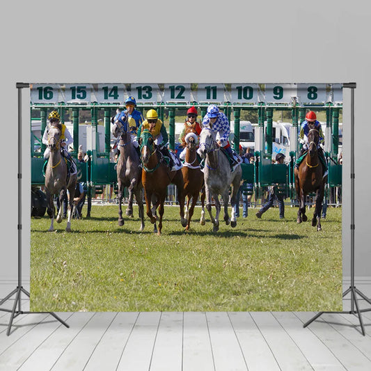 Lofaris Horse Racing Course Kentucky Derby Party Backdrop