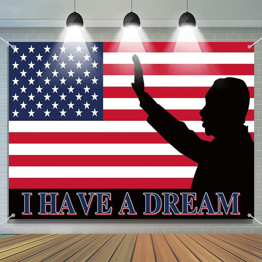 Lofaris I Have A Dream Usa Flag Black History Month Backdrop