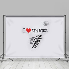 Lofaris I Love Athletics Paris 2024 Sport Olympic Backdrop