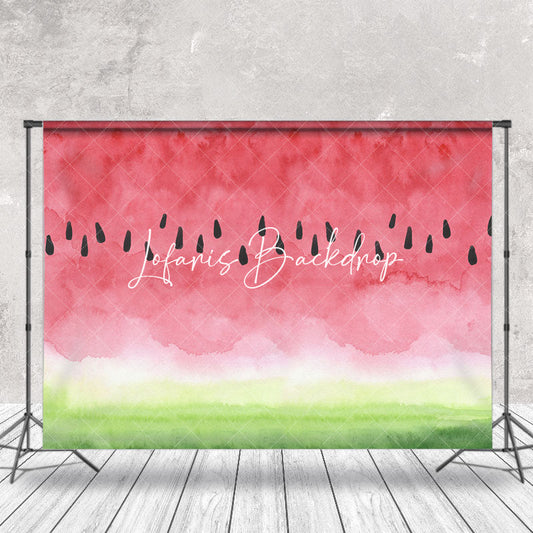 Lofaris Ink Painting Watermelon Pattern Cake Smash Backdrop