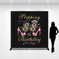 Lofaris Jewelry High Heel Queen Custom 88th Birthday Backdrop