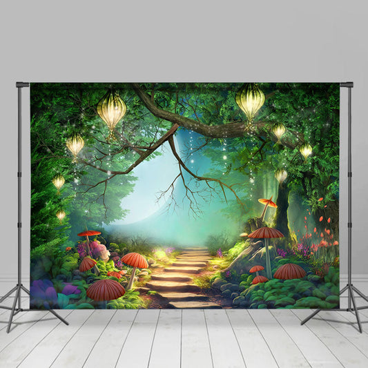 Lofaris Jungle Agaric Wonderland Enchanted Forest Backdrop