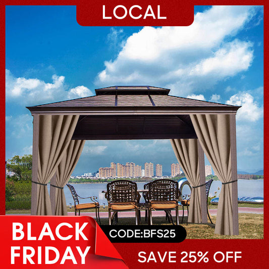 (7 Day Delivery) Khaki Home Decor Waterproof Grommet Top Outdoor Curtains for Front Porch