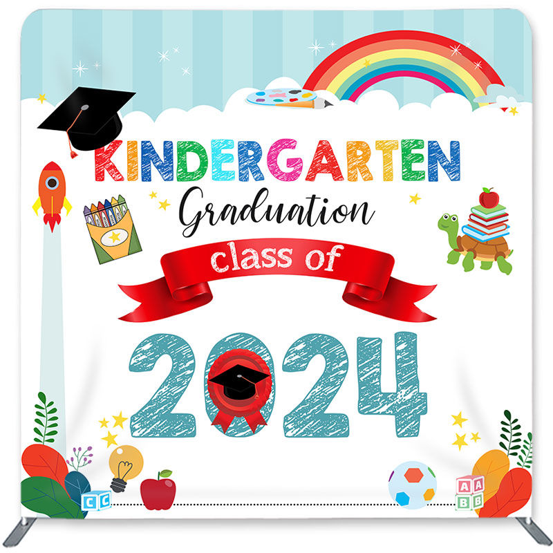 Lofaris Kindergarten Graduation Double-Sided Backdrop for Graduate