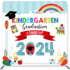 Lofaris Kindergarten Graduation Double-Sided Backdrop for Graduate