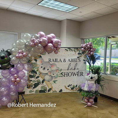 baby shower backdrop - lofaris