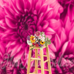 Lofaris Large Hot Pink Flower Fine Art Backdrop For Photography