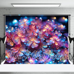 Lofaris Laser Light Color Overlap Floral Fine Art Backdrop