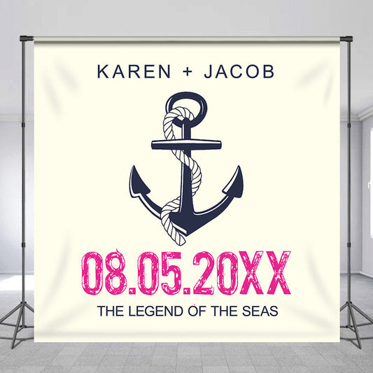 Lofaris Legends Of The Seas Archor Custom Wedding Backdrop