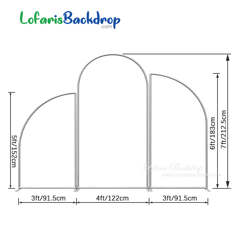 Lofaris Leopard Pattern Stripe Arch Backdrop Kit For Birthday