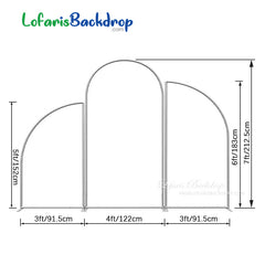 Lofaris Leopard Pattern Stripe Arch Backdrop Kit For Birthday