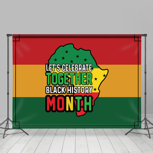 Lofaris Lets Celebrate Together Black History Month Backdrop