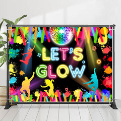 Lofaris Lets Glow Neon Light Stick Dance Party Backdrop