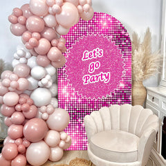 Lofaris Lets Go Party Girl Birthday Double Sided Arch Backdrop