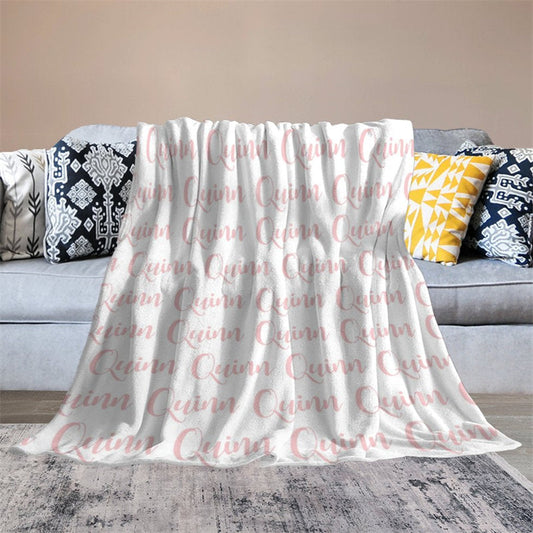 Lofaris Letter Design Customized Name Blanket Girls Gift