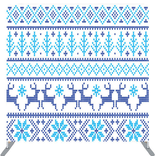 Lofaris Light And Dark Blue Tetile Pattern Backdrop For Decor