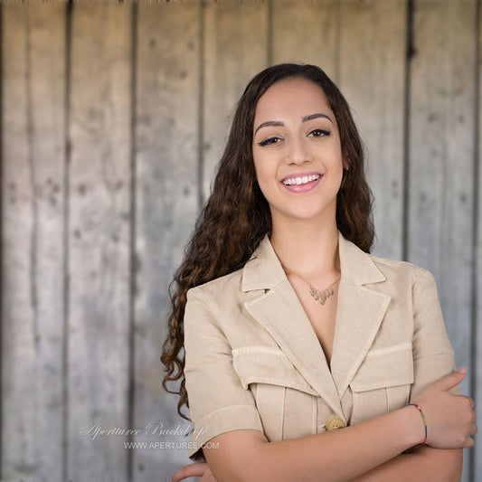 Lofaris Light Brown Wood Texture Portrait Studio Backdrop