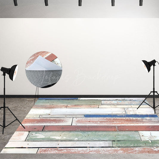 Lofaris Light Color Paint Photography Wood Floor Backdrop