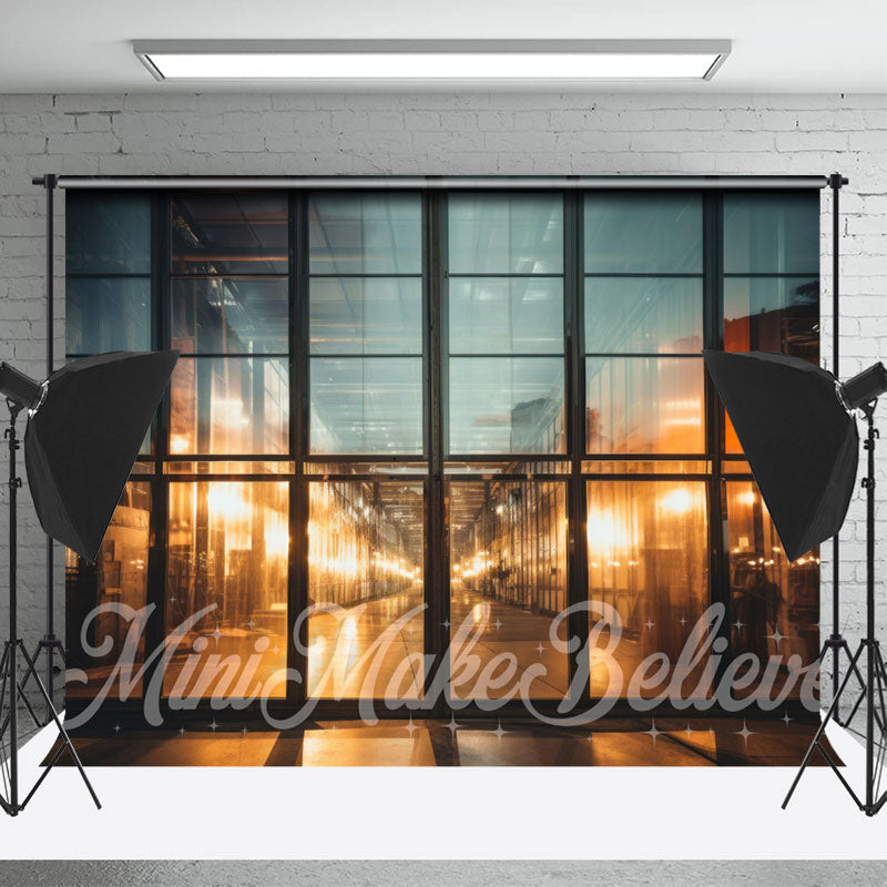 Building Windows Backdrop Light Glass Window Corridor Architecture Backdrop - Lofaris