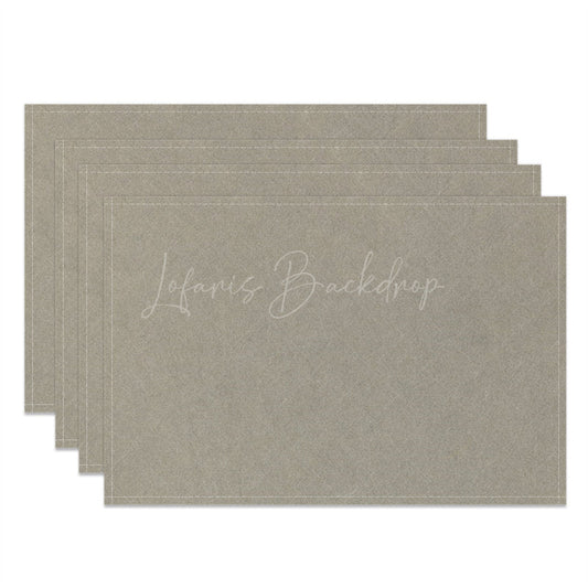 Lofaris Light Grey Solid Colour Dinner Set Of 4 Placemats