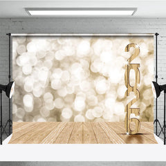 Lofaris Light Khaki Bokeh 2026 Wood Backdrop For Graduation