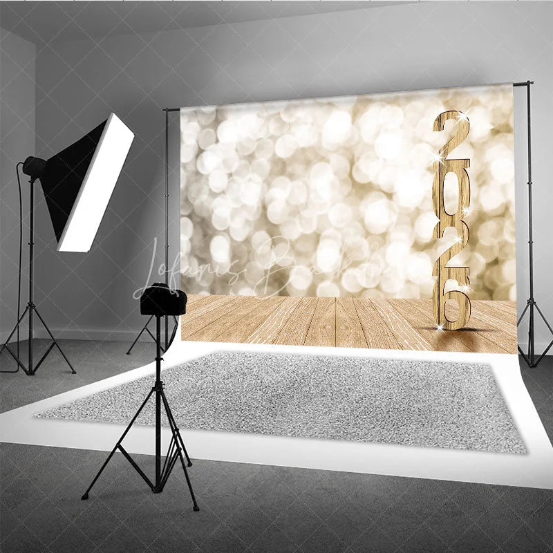 Lofaris Light Khaki Bokeh 2026 Wood Backdrop For Graduation