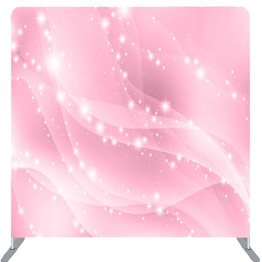 Lofaris Light Pink Silky Glitter Elements Backdrop For Party