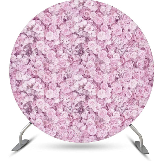 Lofaris Light Purple Dense Flowers Circle Wedding Backdrop