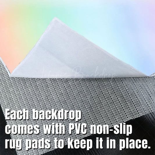 Lofaris Light Rainbow Gradient Bokeh Photography Floor Mat