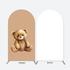Lofaris Little Teddy Bear Brown Arch Backdrop For Party Decor