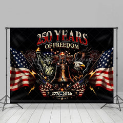 Lofaris 250 Years of Freedom Statue Liberty Eagle Backdrop 1776 to 2026 Patriotic Party Event Background