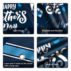 Lofaris (7 Day Delivery)Lofaris Blue Tie Happy Father’s Backdrop for Festive Decor