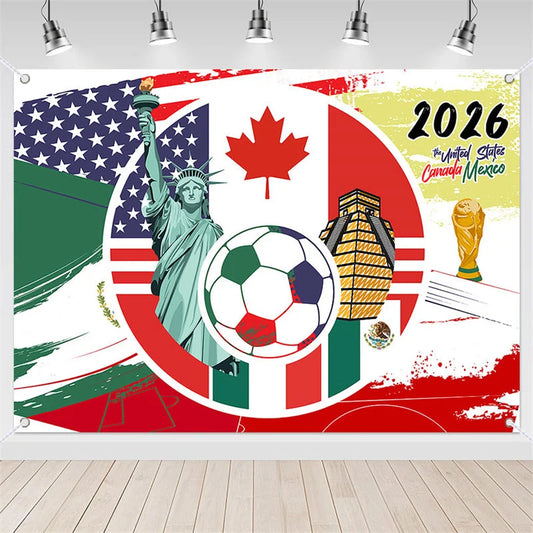 Lofaris (7 Day Delivery)Lofaris Global Sports 2026 Soccer Event Holiday Backdrop