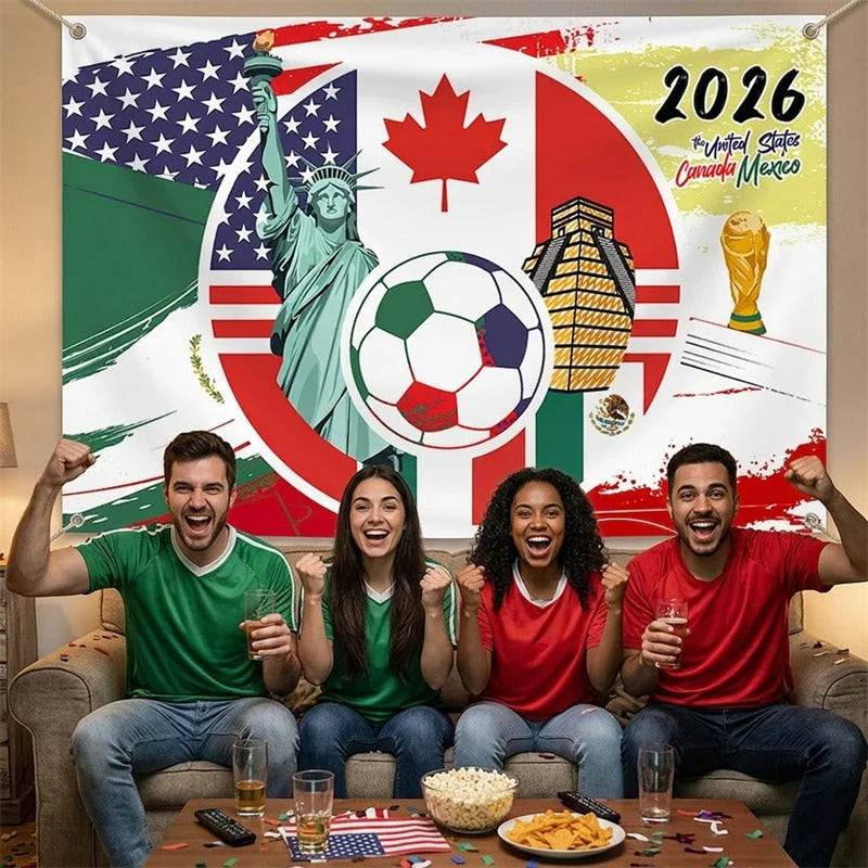 Lofaris (7 Day Delivery)Lofaris Global Sports 2026 Soccer Event Holiday Backdrop