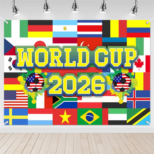 Lofaris (7 Day Delivery)Lofaris International World Cup 2026 Sport Event Backdrop for Decor